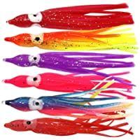 Señuelos de Pesca Pulpo Calamar Falda Cebo Hoochie Trolling Juego de señuelos Blandos